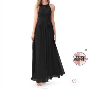 Azazie Bonnie Black Bridesmaid Dress